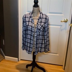 Button down long sleeve flannel